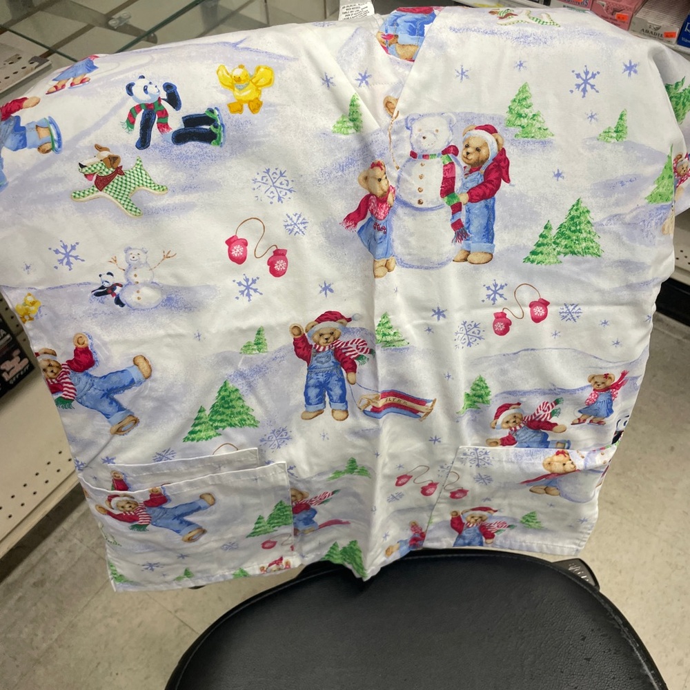 Festive Bear Print Women's Top